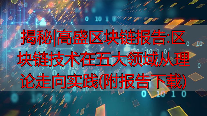 高盛区块链PDF报告下载：五大领域应用实践详解-丽金财经