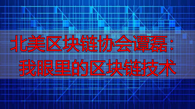 北美区块链协会谭磊：通俗解读区块链技术到底是什么-丽金财经