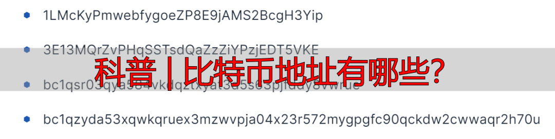 科普 | 比特币地址有哪些?-丽金财经