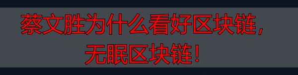 大年初三区块链大佬激辩_蔡文胜 区块链_蔡文胜区块链领域讨论